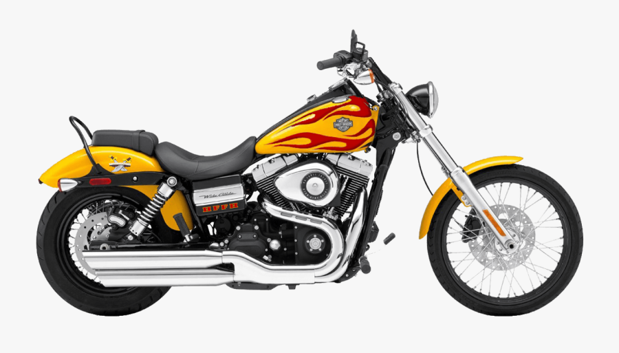 Motorcycle Clipart Png - Harley Davidson Wide Glide 2010, Transparent Clipart
