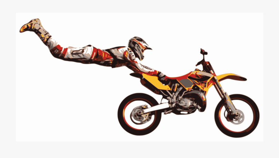 Wheel,motorcycle Accessories,motocross - Bike Stunt Png, Transparent Clipart