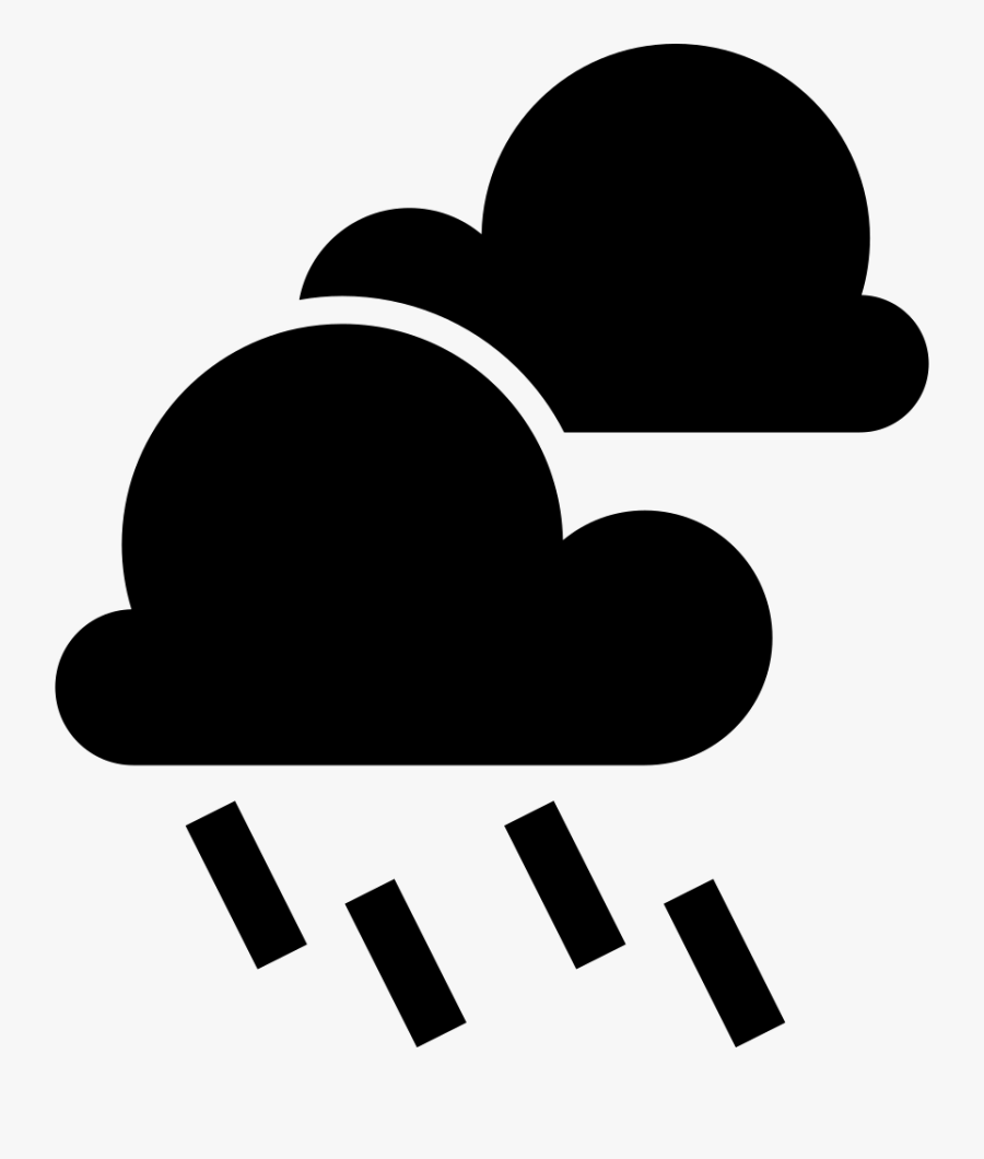 Rain Cloudy Weather Symbol Comments - Chuva Simbolo, Transparent Clipart
