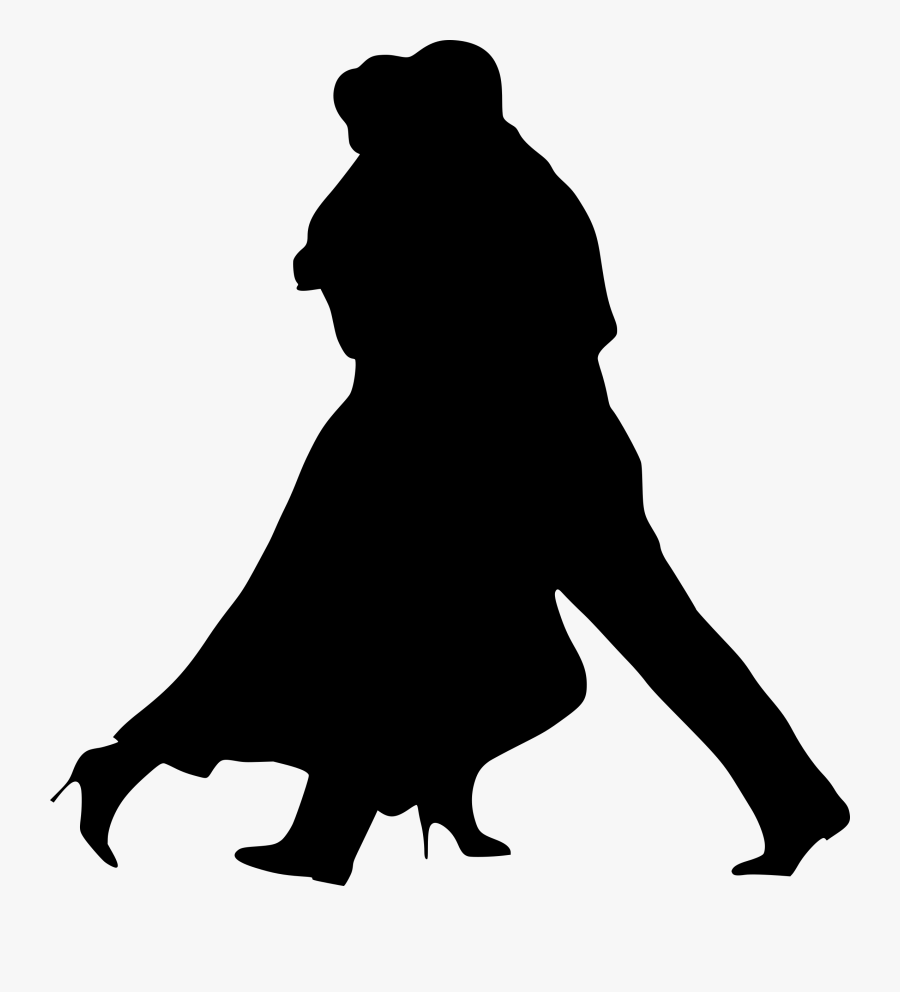 Clip Art Argentine Tango Silhouette Free - Ballroom Dancing Silhouette Png, Transparent Clipart