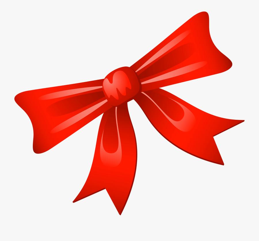 Christmas Ribbon Clipart - Christmas Present Bow Transparent, Transparent Clipart