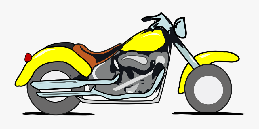 Transparent Motorcycle Chopper Clipart - Motorcycle Clip Art, Transparent Clipart