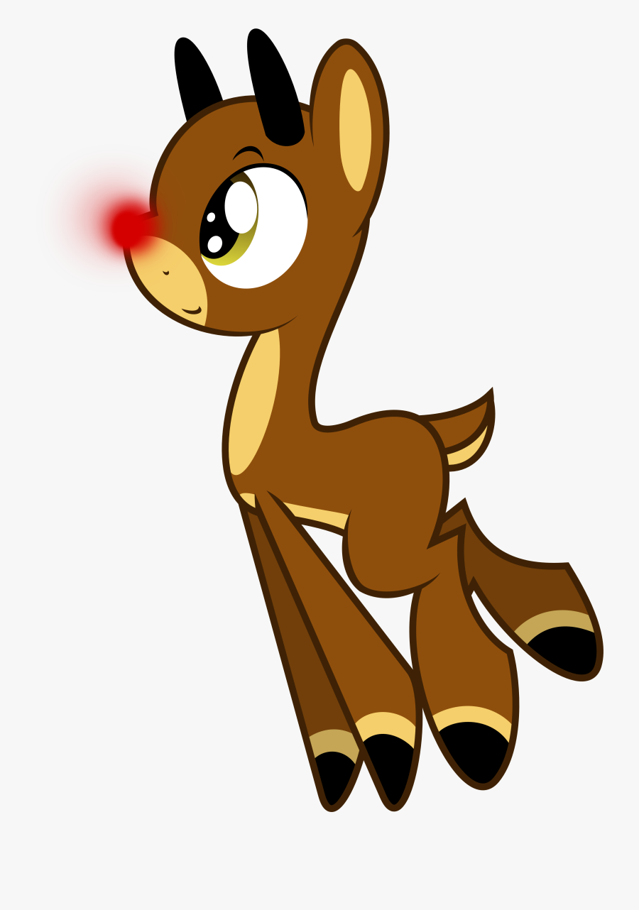 Rudolph The Red Nosed Reindeer Color, Transparent Clipart