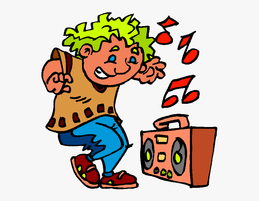 Boy Dance Clipart - Clipart Listening To Loud Music, Transparent Clipart