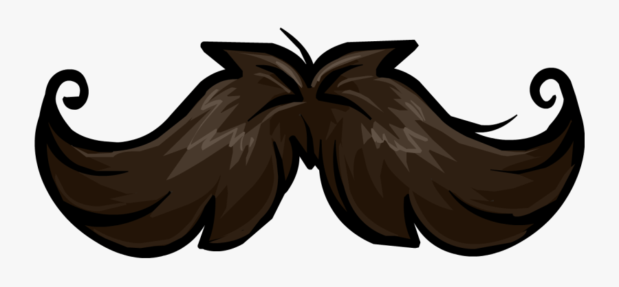 Mustache Image Free - Club Penguin Mustache, Transparent Clipart