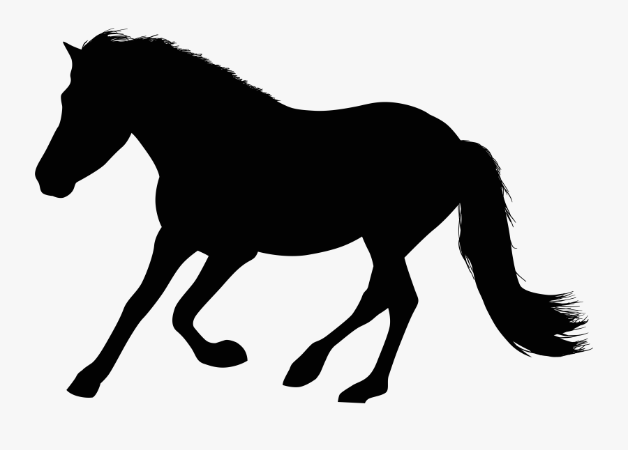 Running Horse Silhouette Clip Art At Getdrawings - Mane, Transparent Clipart