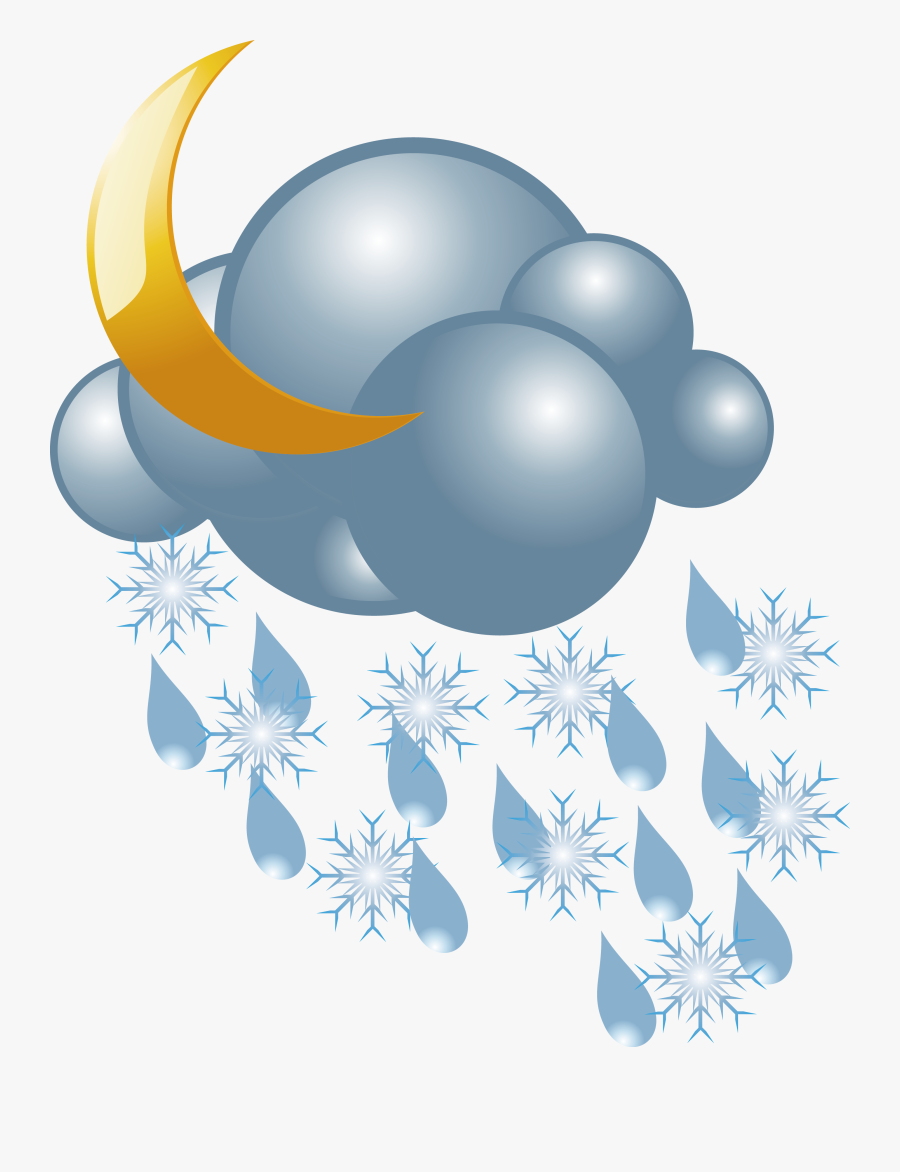 Rain And Snow Mixed Weather - Portable Network Graphics, Transparent Clipart