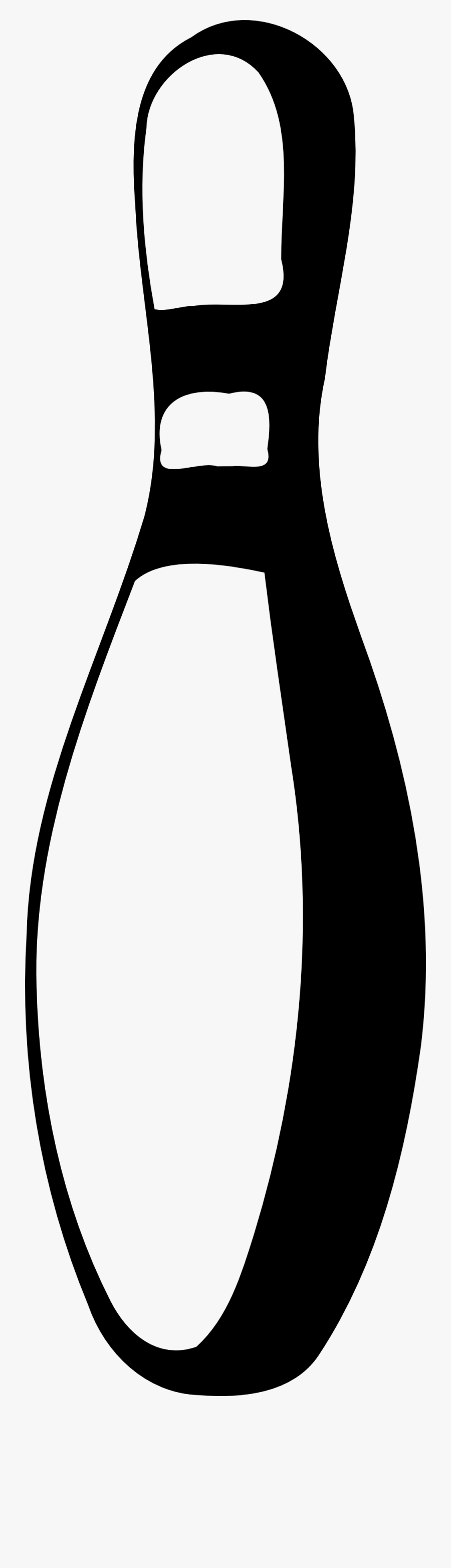 28 Collection Of Bowling Pin Clipart Black And White - Black White Bowling Pin, Transparent Clipart