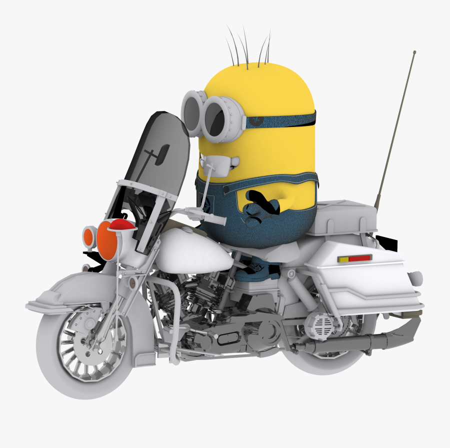 Minion Drive Motobcycle Clipart Png - Harley Davidson Minion Motorcycle, Transparent Clipart