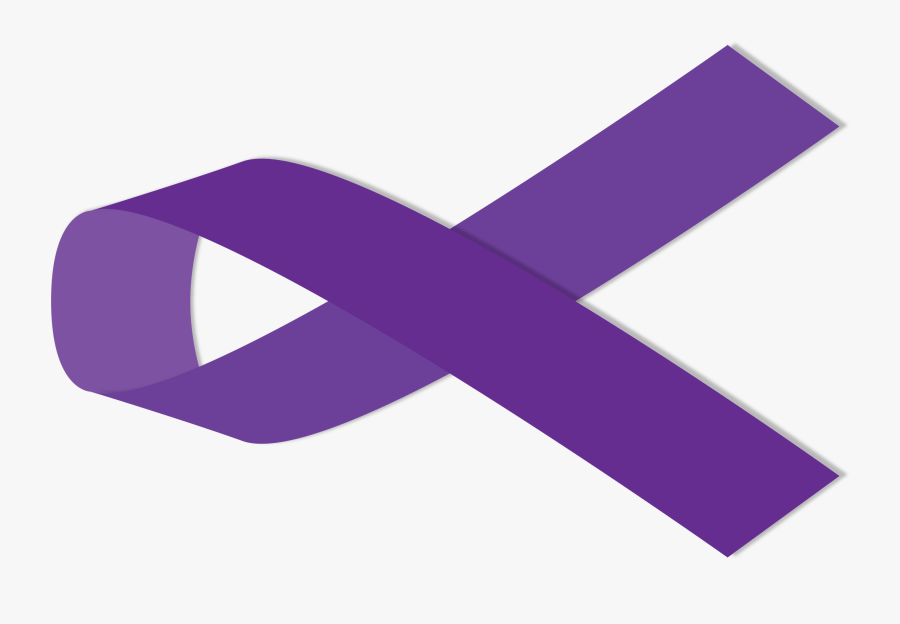 Ribbon Clipart Relay For Life - Purple Ribbon Relay For Life Cancer Ribbon, Transparent Clipart