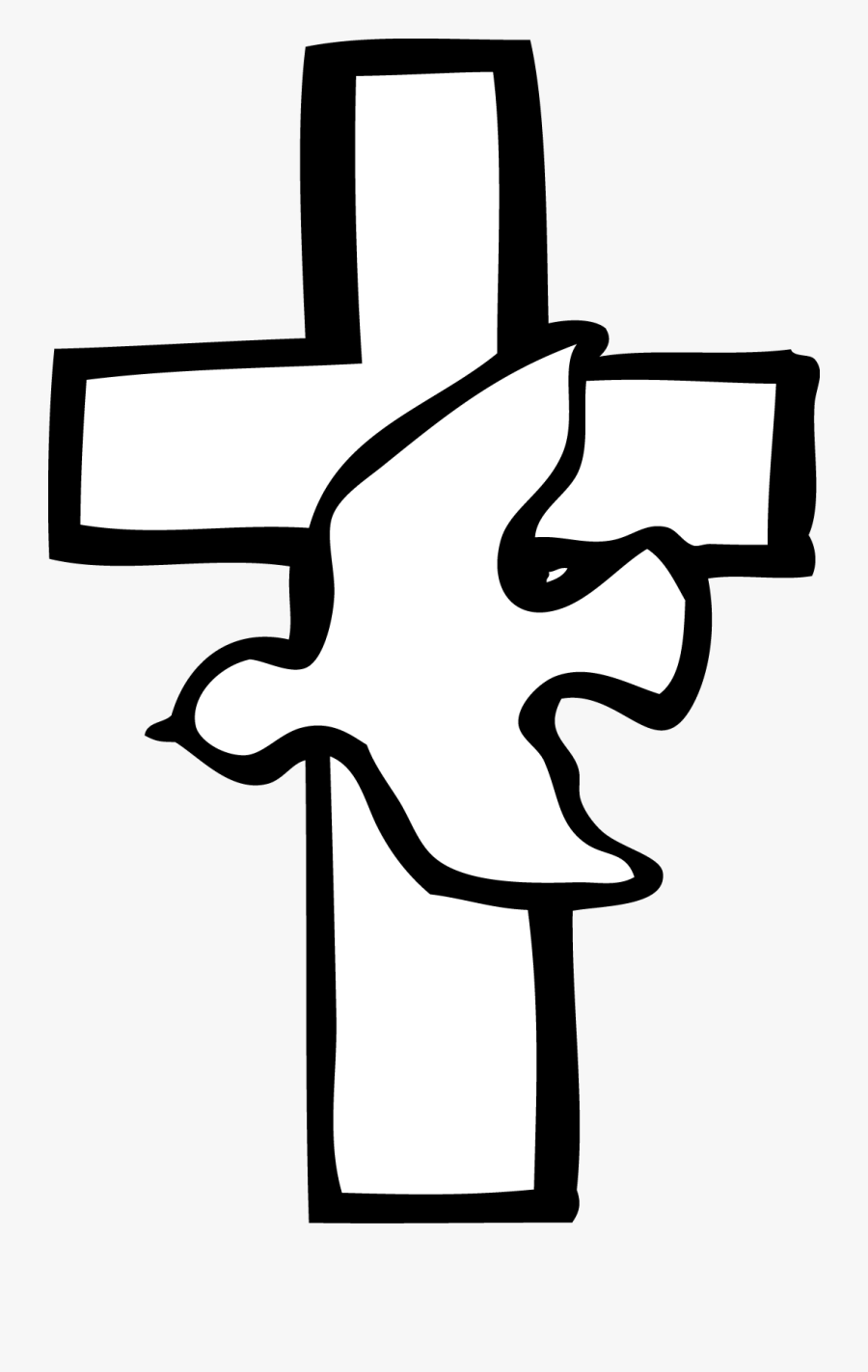 Fancy Cross Clipart - Cross Clip Art Black And White, Transparent Clipart