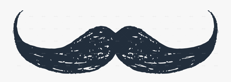 Mustache Clipart Hand Drawn - Realistic Poirot Mustache Png, Transparent Clipart