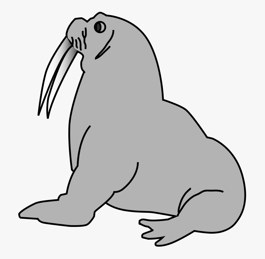 Scared Girl Running Clipart - Walrus Clipart, Transparent Clipart