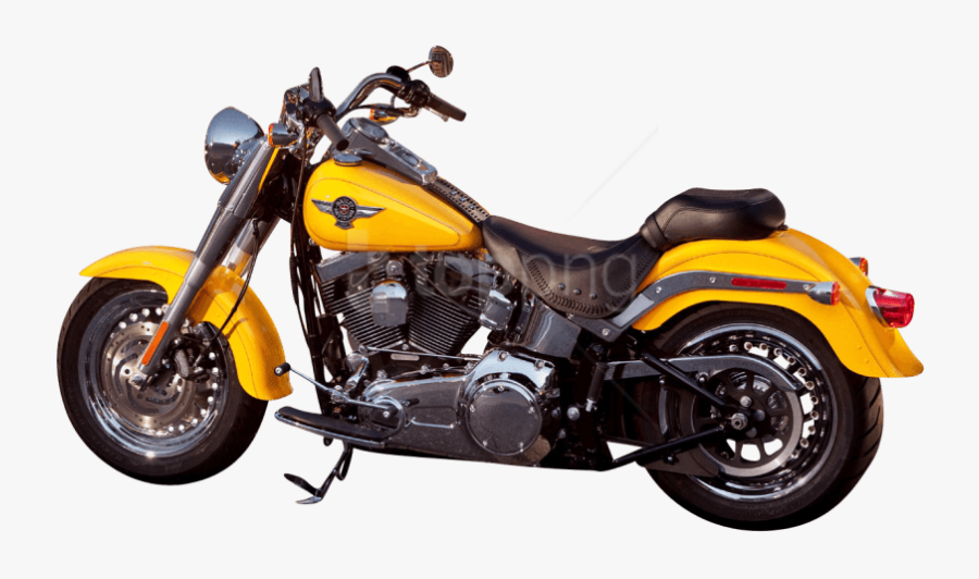 Motorcycle Clipart Yellow - Yellow Harley Davidson Motorcycle, Transparent Clipart