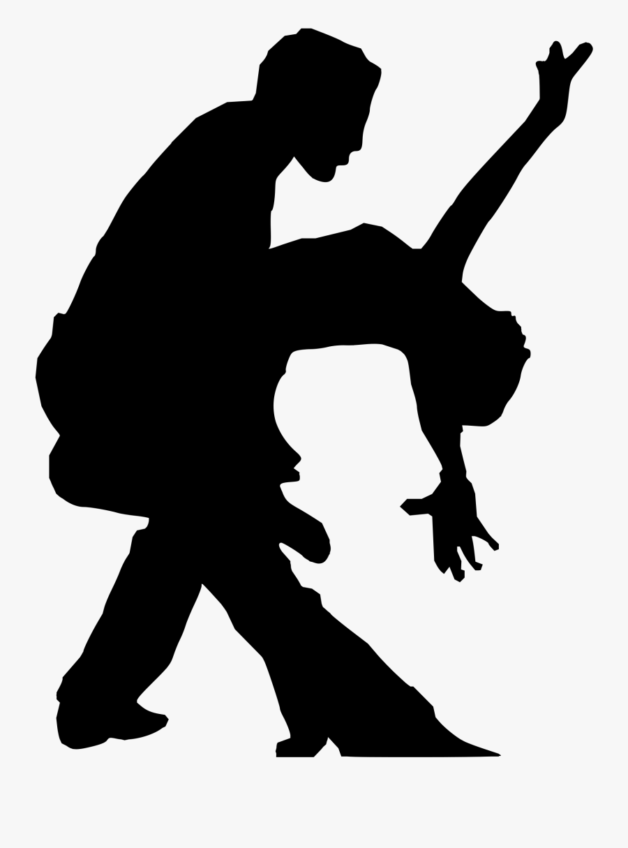 Clip Art Hip Hop Picture - Latin Dance Silhouette, Transparent Clipart