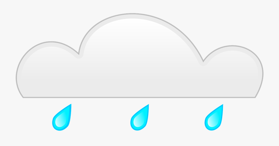 Rain, Cloud, Gray, Blue, Raindrops, Season, Climate - Heart, Transparent Clipart