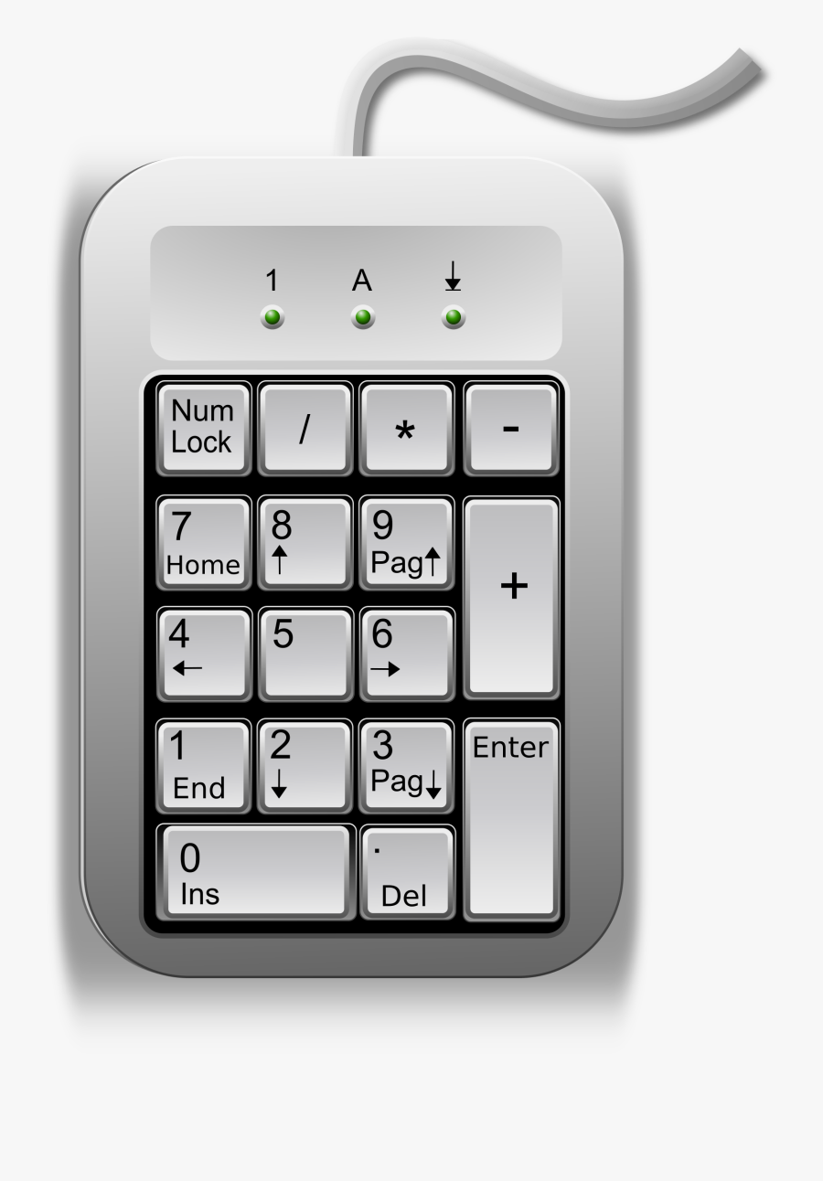 Transparent Key Clipart Png - 10 Key Pad Clipart, Transparent Clipart