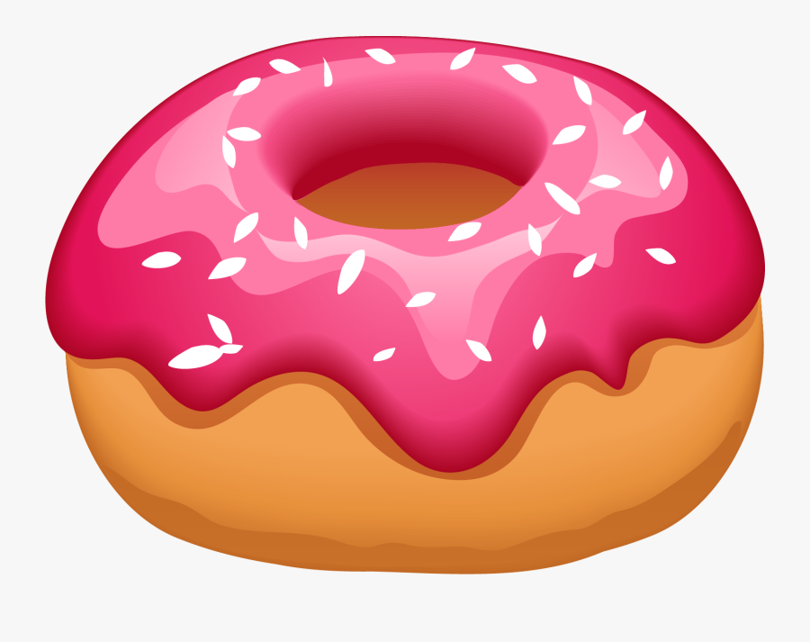 Doughnut Fast Food Hamburger Dunkin Donuts - Pink Donuts Clipart, Transparent Clipart