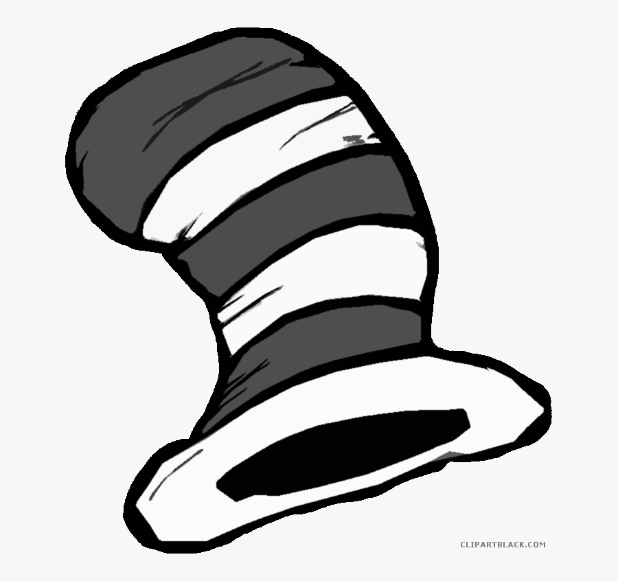 Cat In The Hat Clipart Black And White - Cat In The Hat Png, Transparent Clipart