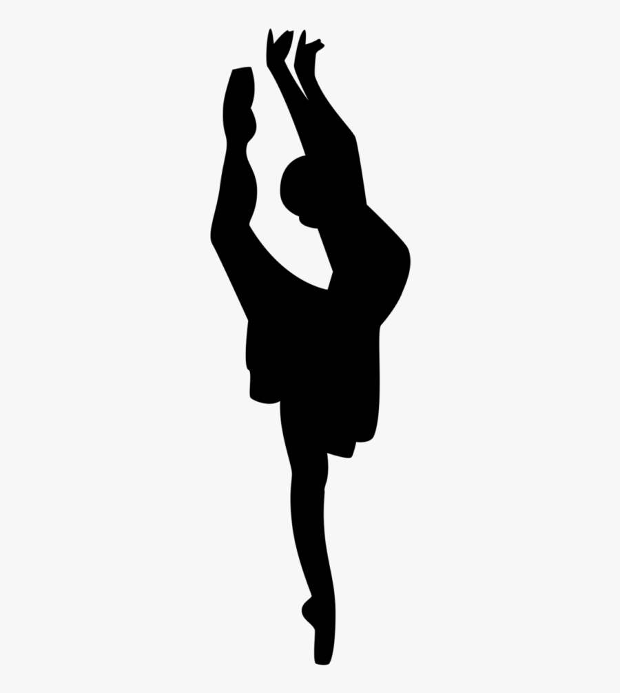 Dance Clipart Leap - Dancer Silhouette On Pointe, Transparent Clipart
