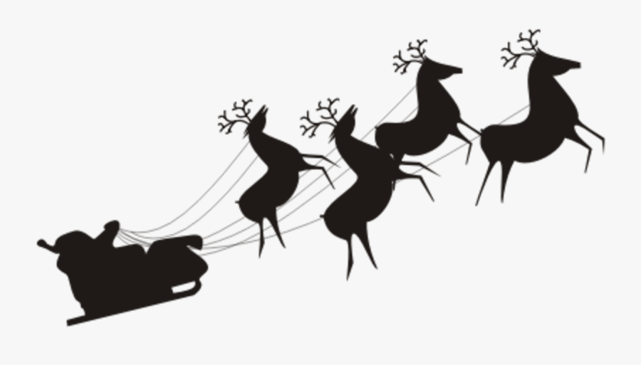 Santa Claus Sleigh Transparent Background, Transparent Clipart