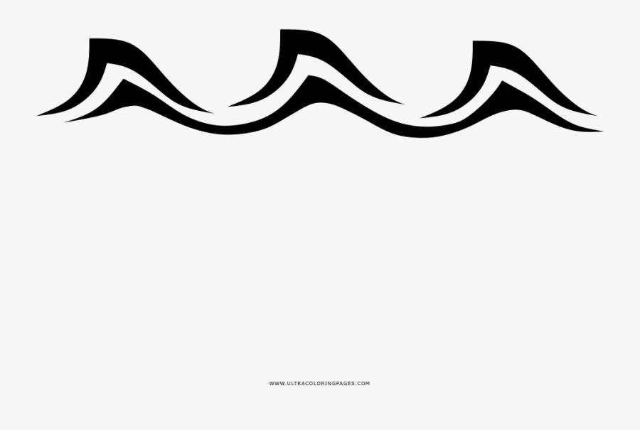 Sea Waves Coloring Page Clipart , Png Download, Transparent Clipart