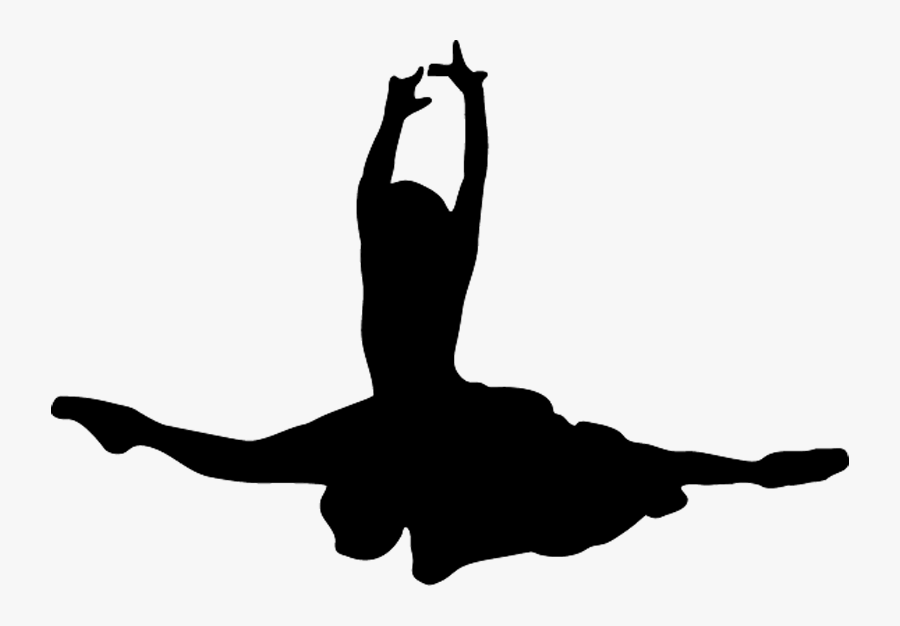 Ballet Girls, Ballet Dancers, Vector Illustrations, - Ballerina Silhouette Splits, Transparent Clipart