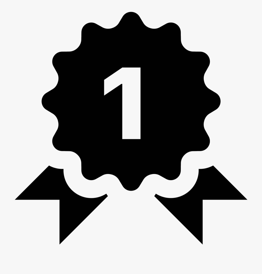 First Place Ribbon Icon - 1st Place Ribbon Icon, Transparent Clipart