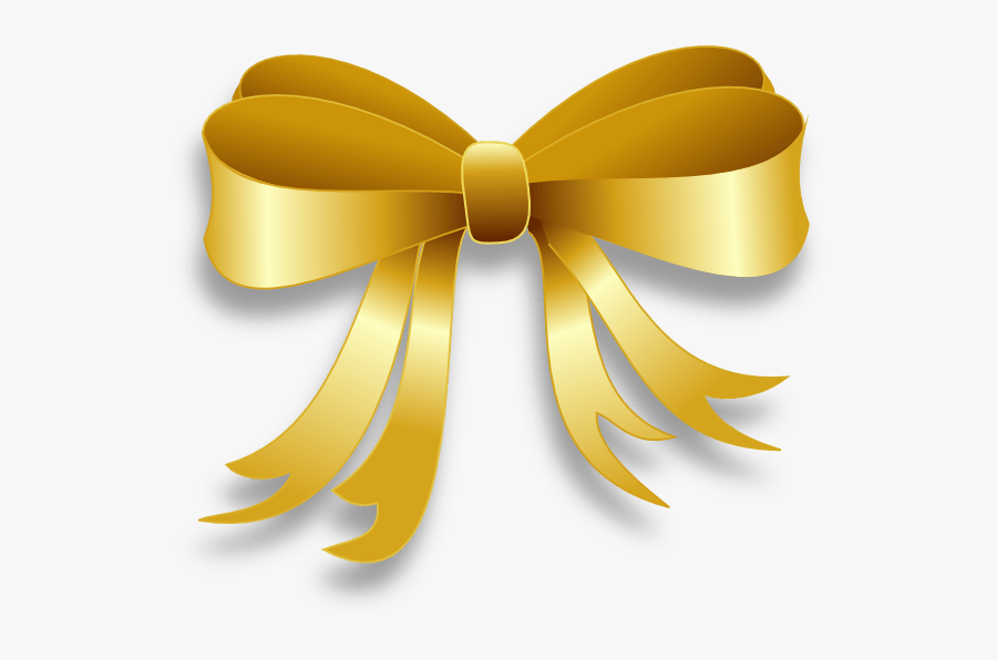 Gold Ribbon Clipart - Gold Wedding Ribbon Png, Transparent Clipart