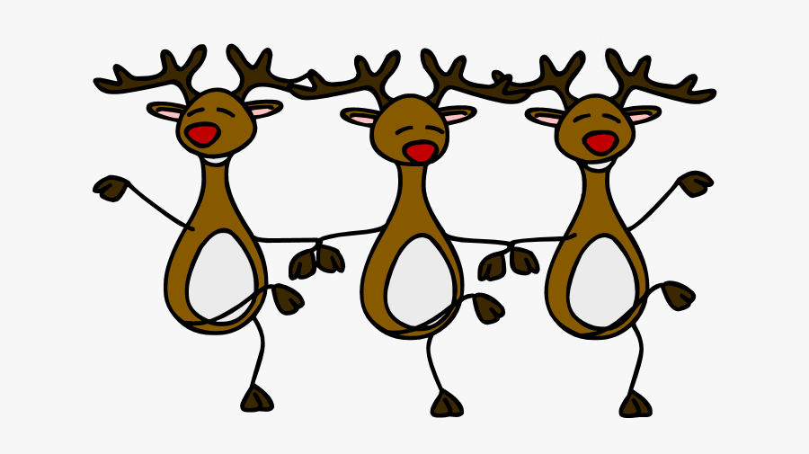 Cartoon Pictures Of Reindeer - Dancing Reindeer, Transparent Clipart