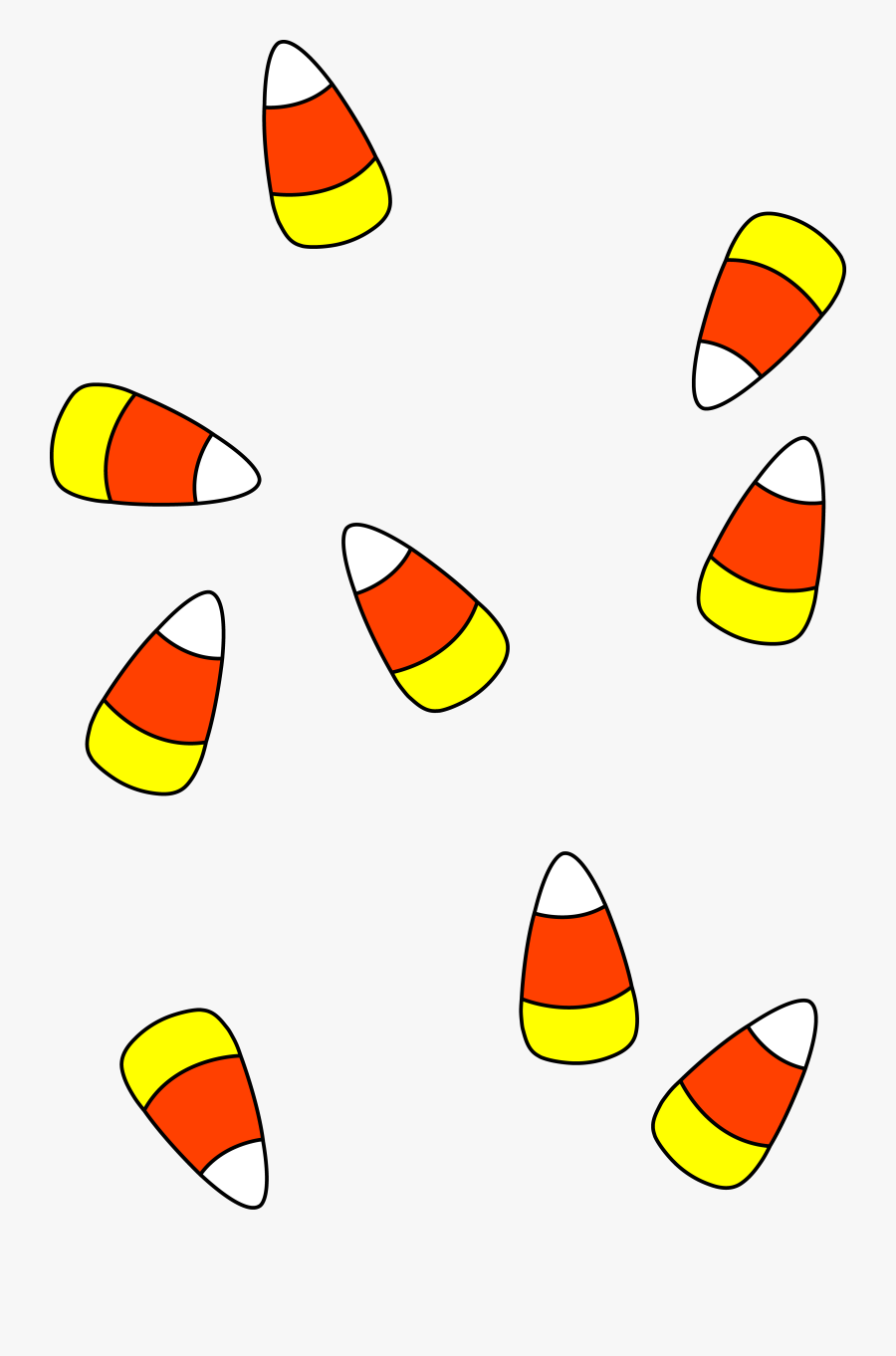 Treat - Clipart - Transparent Candy Corn Clipart, Transparent Clipart