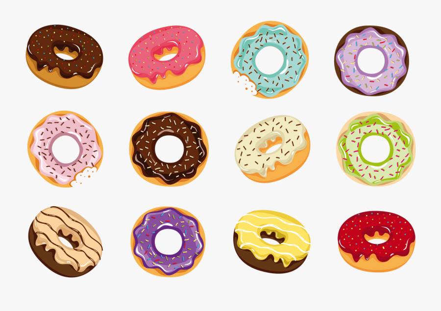 Donuts - Transparent Background Donuts Clip Art, Transparent Clipart