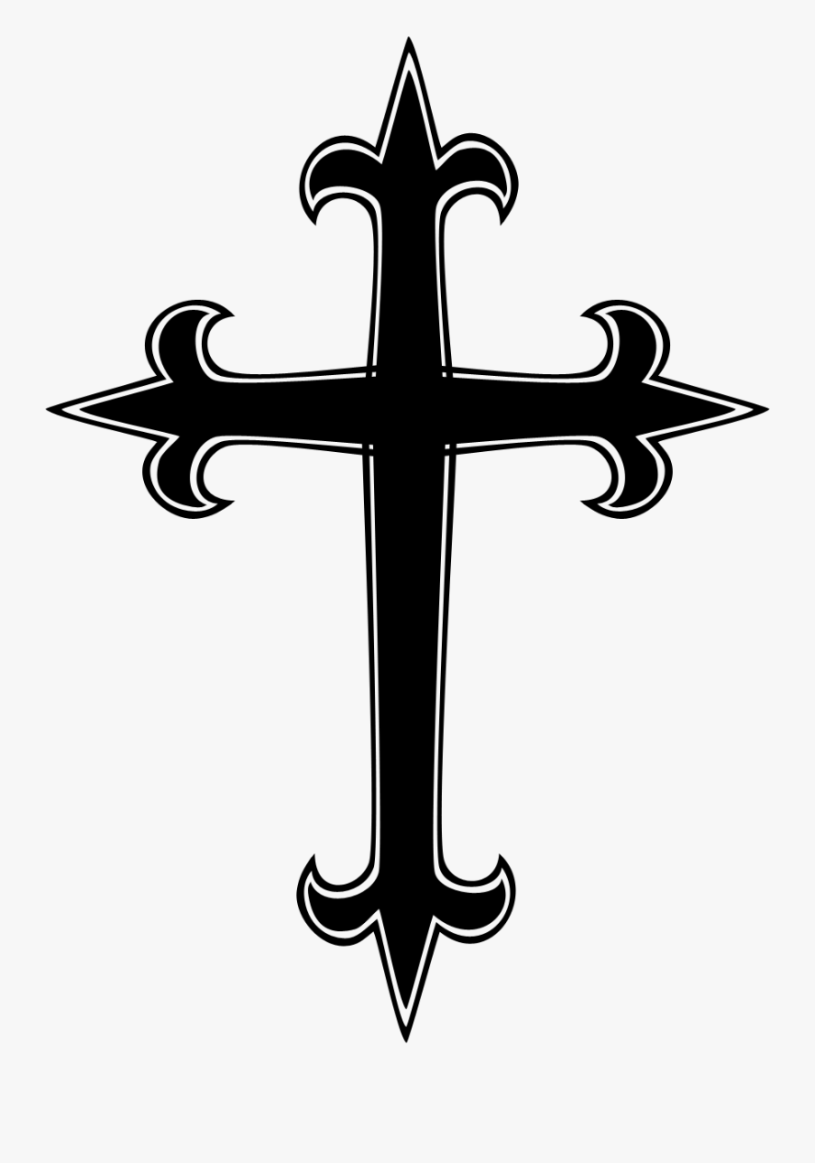 Cross Clipart Decorative - Roman Catholic Cross Transparent, Transparent Clipart