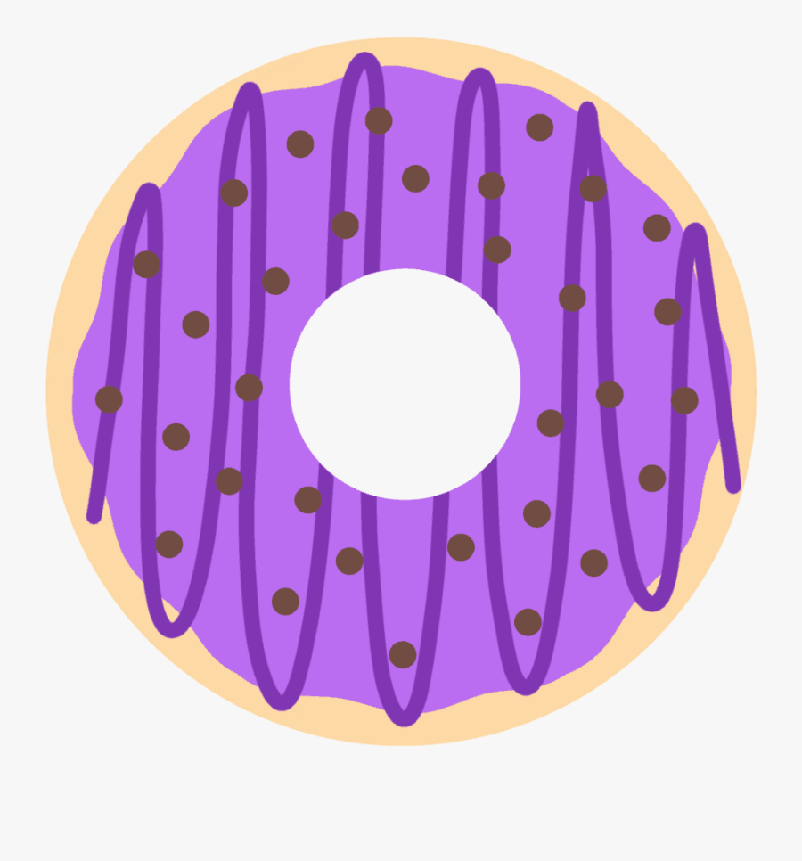 Purple Donut Clip Art Image - Circle, Transparent Clipart