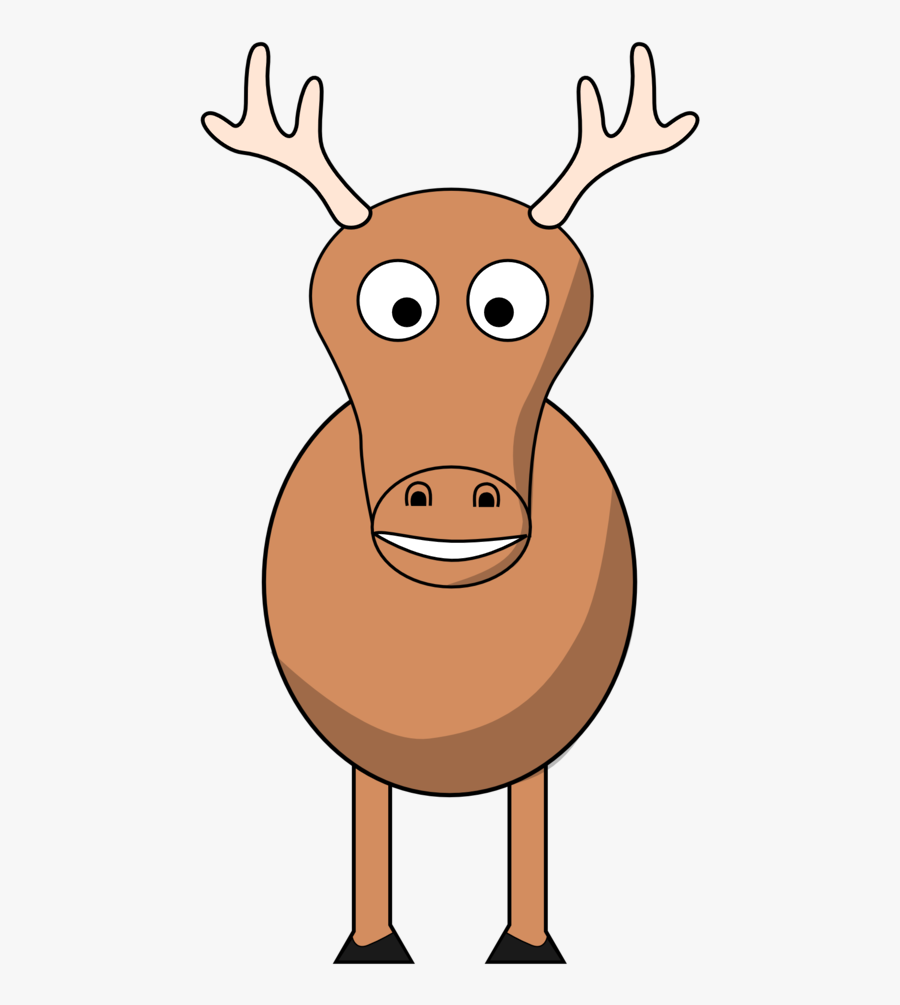 Fat Reindeer Clipart - Santa Claus, Transparent Clipart