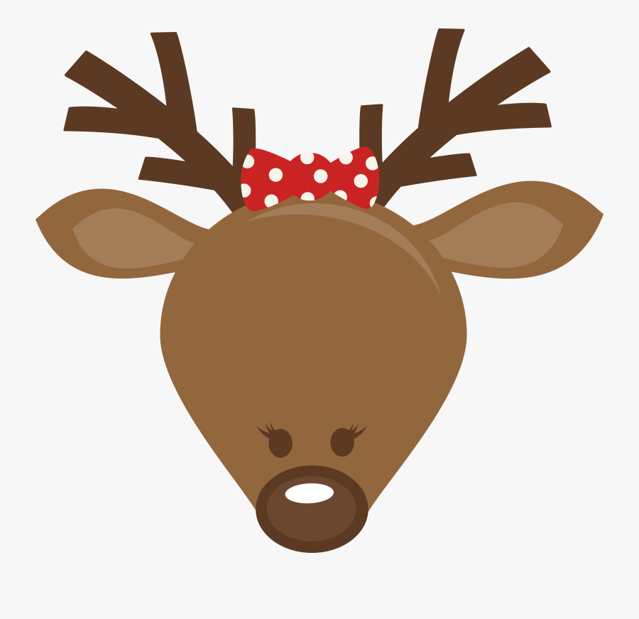 Cliparts For Free - Rudolph The Red Nosed Reindeer Head, Transparent Clipart