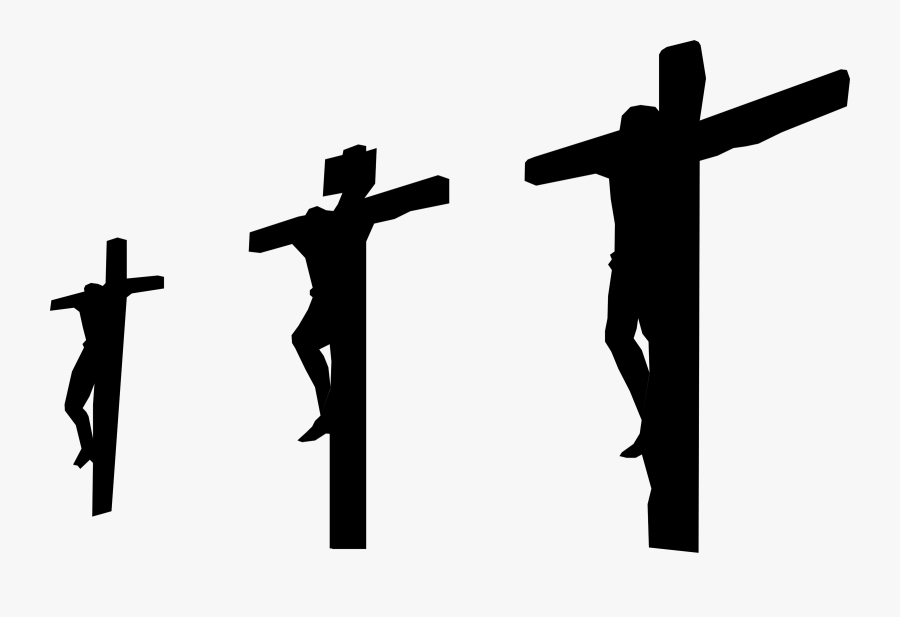 Clipart - Jesus On Cross Silhouette, Transparent Clipart