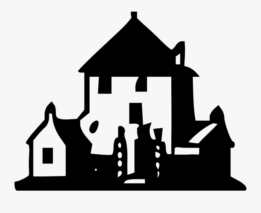 Black And White House Logos, Transparent Clipart