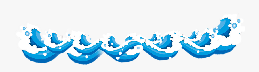 Sea Cartoon Wind Wave Free Download Image Clipart - Waves Hd Cartoon Png, Transparent Clipart