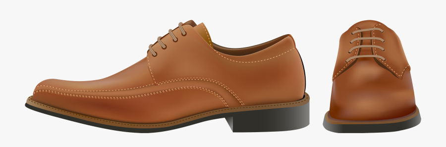 Brown Elegant Men Shoes Png Clipart - Brown Dress Shoes Png, Transparent Clipart