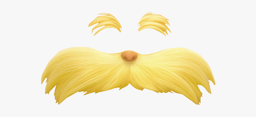 Lorax Cliparts The Eyebrow - Lorax Moustache, Transparent Clipart