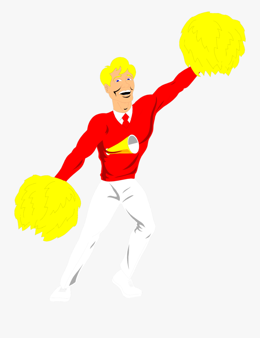 Free Cheer Sillohette Clip Art Black And White Cheerleader - Clip Art, Transparent Clipart