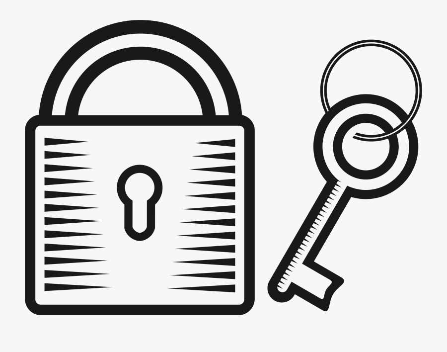 Padlock And Key Clipart Lock Clipart Black And White , Free
