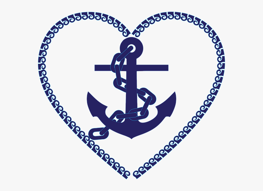 Clip Art Heart Clip Art Transprent - Clip Art Nautical, Transparent Clipart
