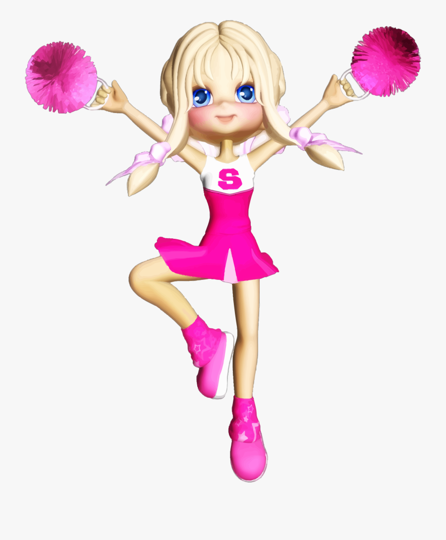 Cheerleader Png File - Cartoon Cheerleader, Transparent Clipart