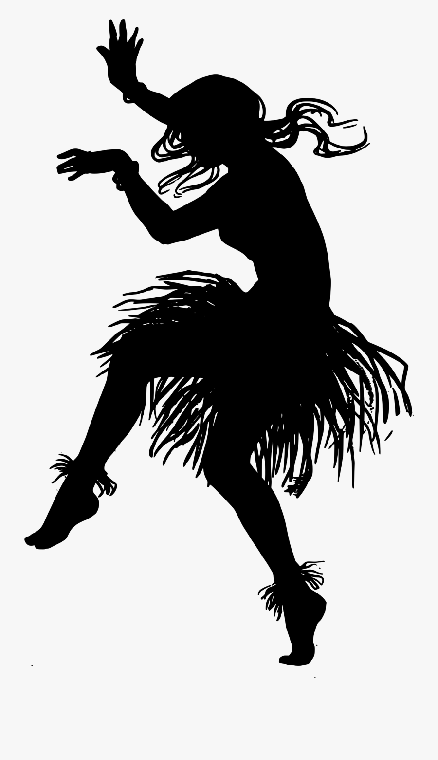 Transparent Salsa Clipart - Hula Dancer Silhouette Png, Transparent Clipart