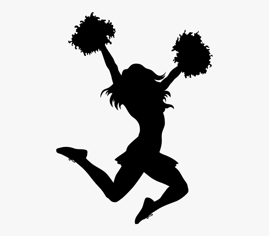 Cheerleader Silhouette Png - Cheerleader Silhouette, Transparent Clipart