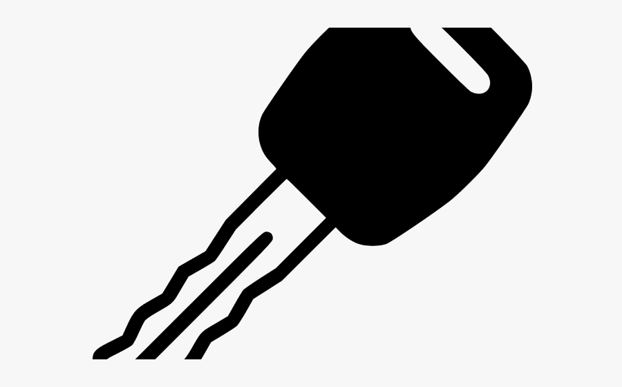 Key Clipart Car Key - Car Key Clipart Black And White, Transparent Clipart