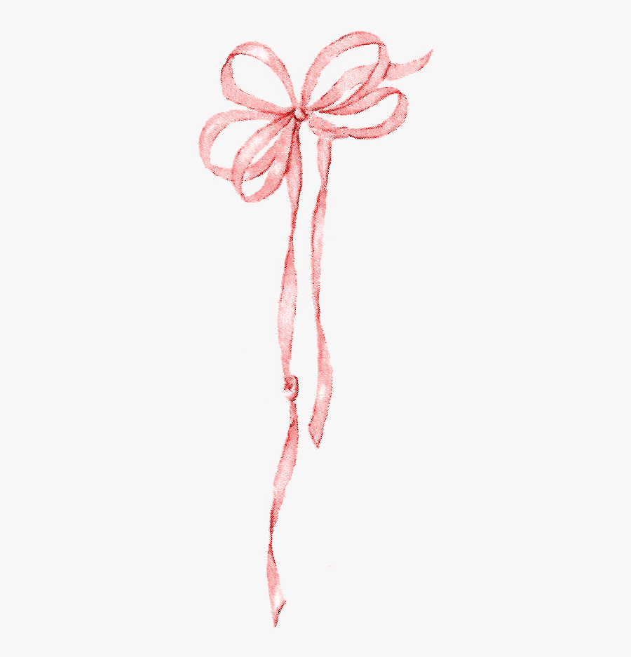 Ribbon Clipart Vintage - Baby Pink Ribbon Png, Transparent Clipart