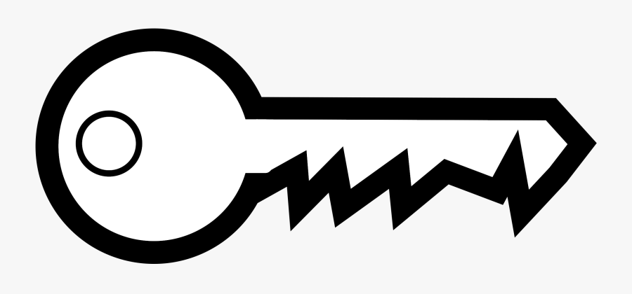 Lock And Key Clipart Black And White - Key Cliparts Black And White, Transparent Clipart